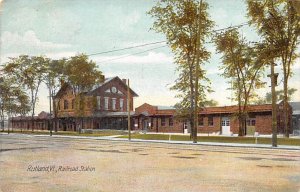 Railroad Station Rutland, VT., USA Vermont Train 1909 