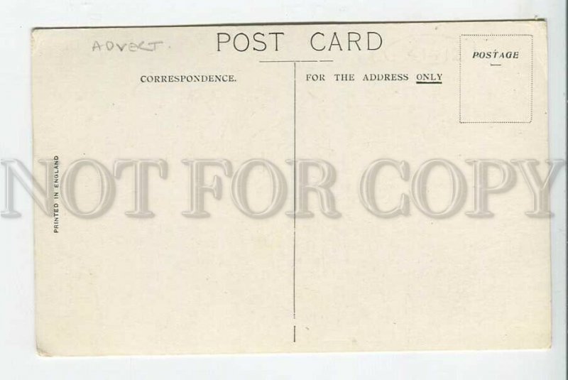 439347 CUNARD LINE ship liner ADVECT fastest steame ADVERTISING Vintage postcard