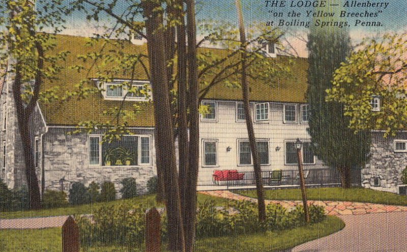 Postcard The Lodge Allenberry Boiling Springs PA