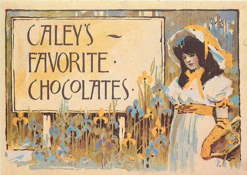 Alfred Munnings Caley`s Favorite Chocolate Creams Label advertising postcard