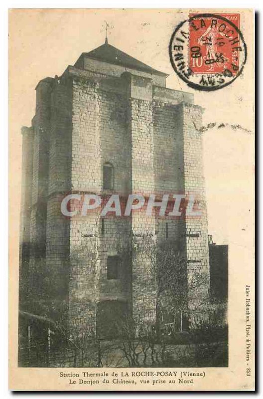 Old Postcard Spa La Roche Posay Vienne Le Chateau du Donjon