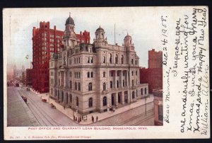 MN MINNEAPOLIS Post Office and Guaranty Loan Building DB Published 1908