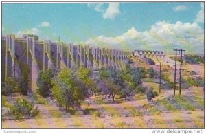 Texas Buchanan Dam Down Stream View