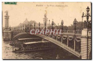 Postcard Old Paris Pont Alexandre III