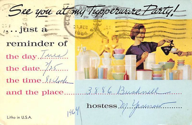 tupperware party invitation