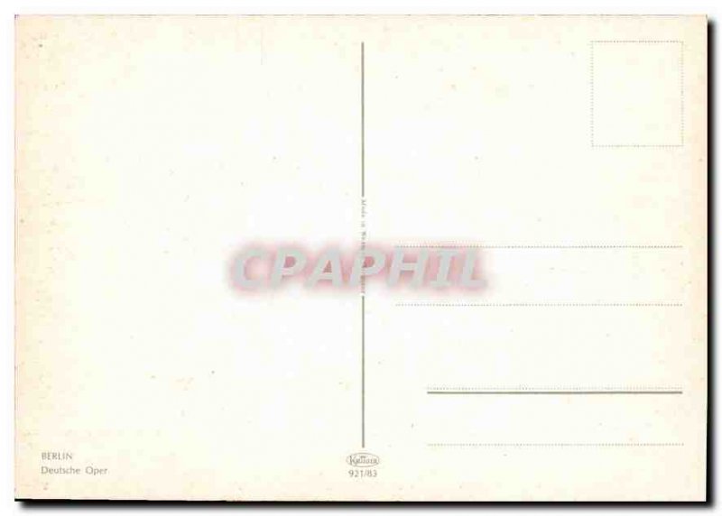 Postcard Modern Berlin Deutsche Oper