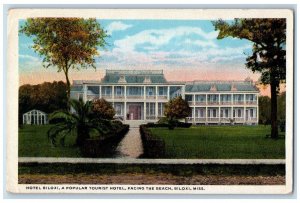 Biloxi MS, Hotel Biloxi Popular Tourist Hotel Building Facing The Beach Postcard 