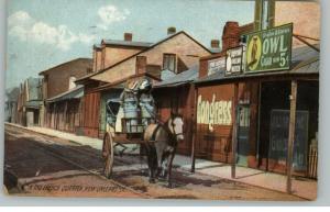 NEW ORLEANS LA Milkmaids in French Quarter c1910 PC