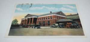 Pennsylvania Union Station Richmond Indiana Postcard Ray B. Dalbey Tichnor Bros.