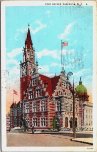 Post Office Paterson New Jersey Vintage Postcard C123