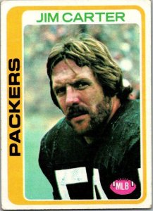 1978 Topps Football Card Jim Carter Green Bay Packers sk7344