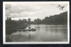 RPPC LAKE RYDERWOOD WASHINGTON ELLIS 6613 REAL PHOTO POSTCARD