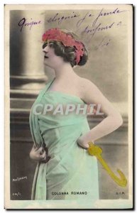Theater Postcard Old Woman Colonna Romano