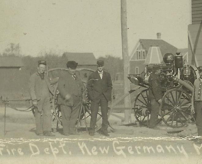 New Germany MINNESOTA RP 1910 FIRE DEPARTMENT nr Hutchinson Montrose Waconia