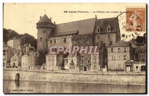 Old Postcard Laval Le Chateau des Comtes