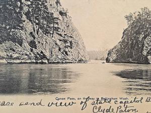 Postcard Antique View of Canoe Pass on the way to Bellingham, WA.   W5