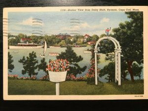 Vintage Postcard 1958 Harbor View Daisy Bluff Hyannis Cape Cod Massachusetts