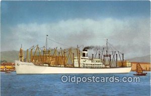 SS Pacific Transport Hong Kong Harbor Ship Unused 