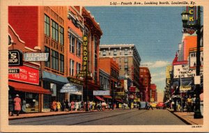 Kentucky Louisville Fourth Avenue Looking North Curteich