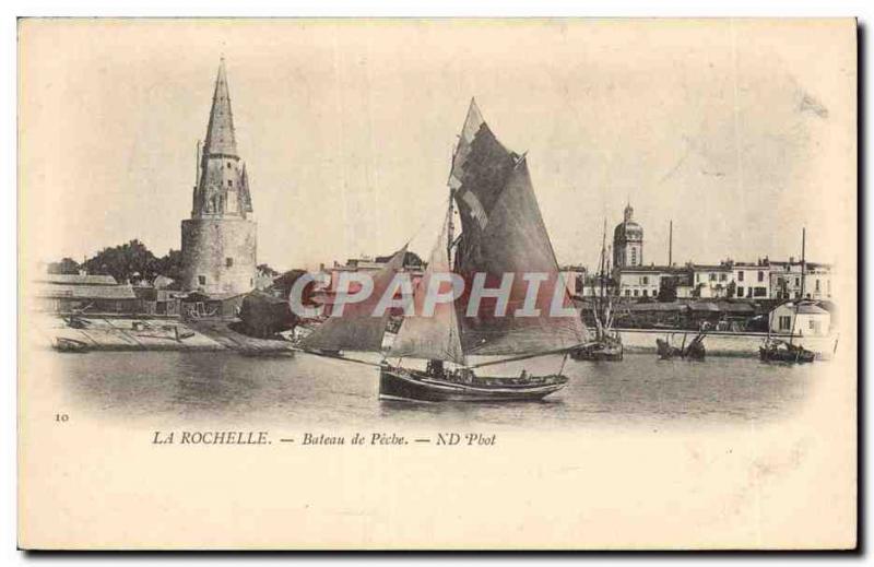 Postcard Old Fishing Boat Fishing Boat La Rochelle