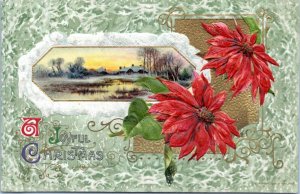 1910 WEST MINERAL KANSAS POSTMARK Labette Callie Brumley Christmas Postcard JF