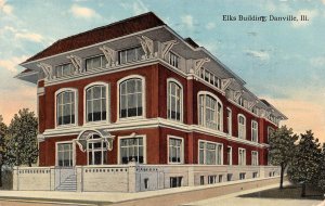 Elks Building Danville Illinois 1913 postcard