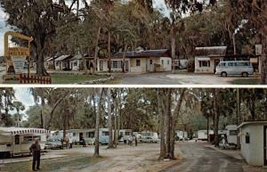 New Smyrna Beach Florida White Bird Motel Multiview Vintage Postcard K60135