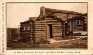 First School of Wilderness, Fort Harrod, Pioneer Memorial State Park Harrodsburg