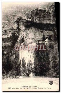 Postcard Old Tarn Gorges Du Chateau De La Caze Seen The Edges Of Tarn