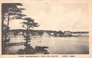 Onset Massachusetts Point Independence, From The Bluffs Vintage Postcard U4769