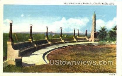 Abraham Lincoln Memorial - Council Bluffs, Iowa IA  