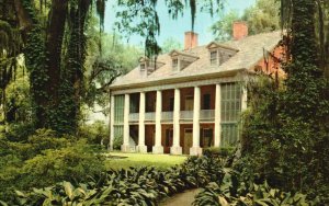 Vintage Postcard The Shadows On Teche Fabled Old Plantation Homes New Iberia LA