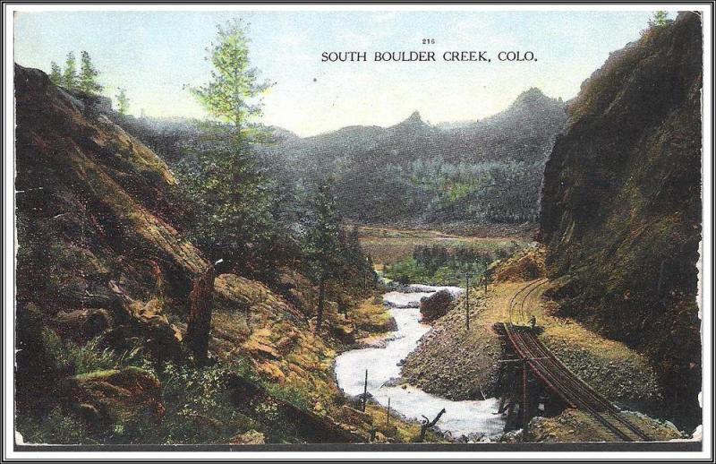 Colorado South Boulder Creek Postcard
