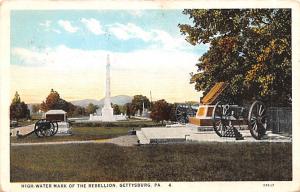 High Water Mark of the Rebellion, Gettysburg, PA Civil War 1927 