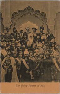 Postcard India The Princes of India