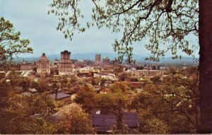 NC Asheville Beaucatcher Mountain Aerial skyline birdseye view North Carolina