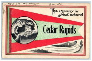 1913 The Scenery Is Great Around Cedar Rapids Iowa IA Posted River Postcard