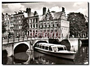 Postcard Modern Voorburgwal Amsterdam puts Huisa s series Grachten