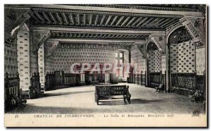 Old Postcard Chateau Pierrefonds The Reception Room