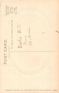 G67/ Santa Claus Christmas Postcard c1910 Snow Cold Tree 2