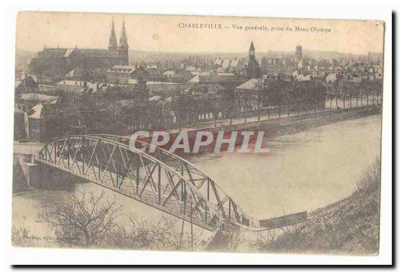 Charleville Old Postcard General view taken of Mount Olympus