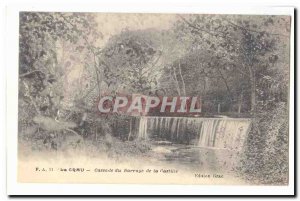 The Crau Old Postcard Cascade Dam Castile