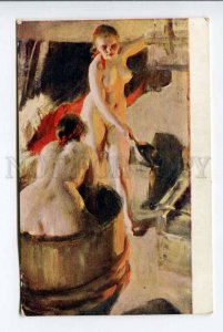 423367 NUDE Sauna bath WOMEN by Anders ZORN Vintage Postcard