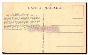 Postcard Old Paris Pantheon