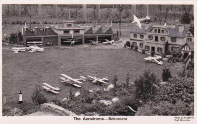 England Beaconsfield Bekonscot Model Village The Aerodrome Real Photo