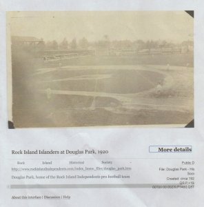 Rock Island ILLINOIS RPPC 1910 ISLANDERS MINOR LEAGUE Team GAME SHOT Baseball 1