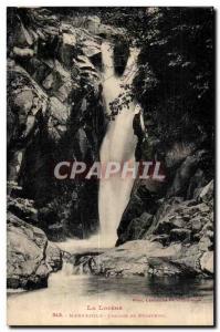 Old Postcard The Lozere Marvejols waterfall Regourdel