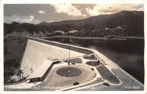 4th Highest Dam in the World Real Photo Fontana Dam, North Carolina USA Unused 