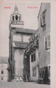 Croatia Korcula Stolna Ckrva Old Soviet EX 1910 Postcard