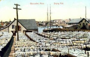 Drying Fish - Gloucester, Massachusetts MA